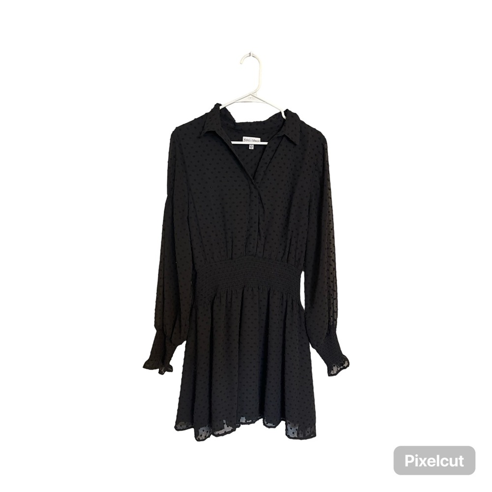 Koko & Mason Mini Dress - Sheer Polka Dot with Lining - Like New